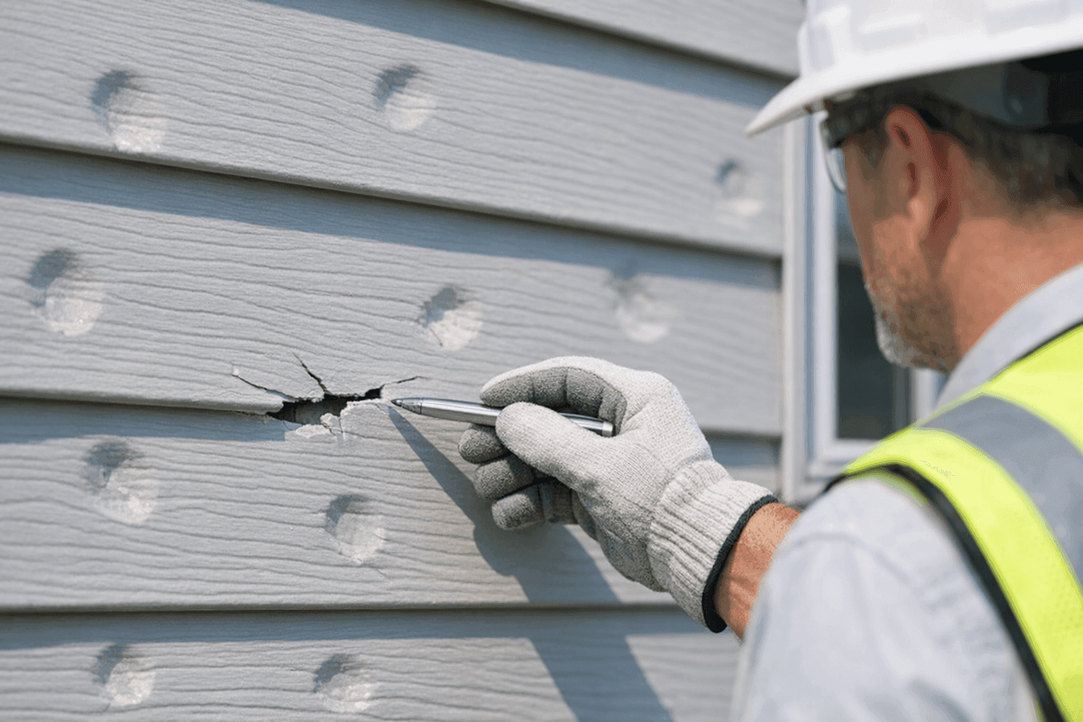 How to Recognize Hail Damage on Siding