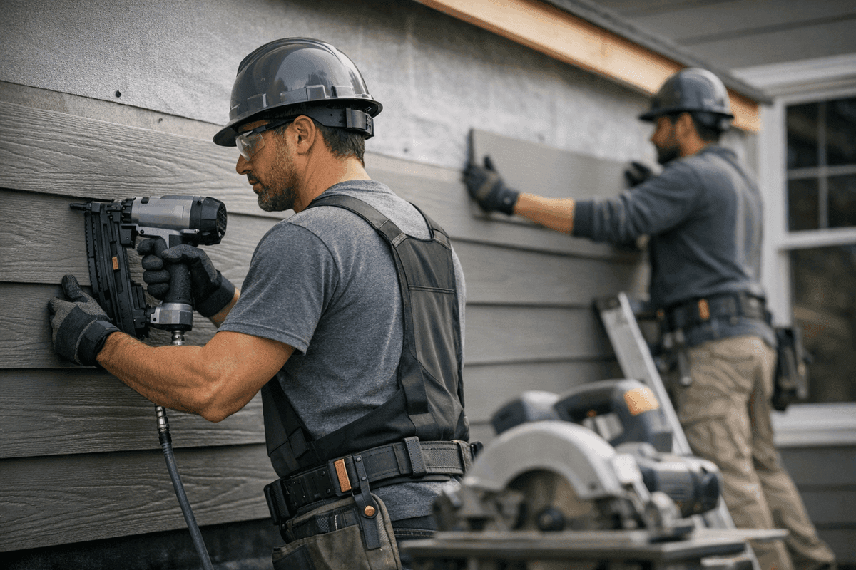 Fiber Cement Siding Installation service by J.B. Siding