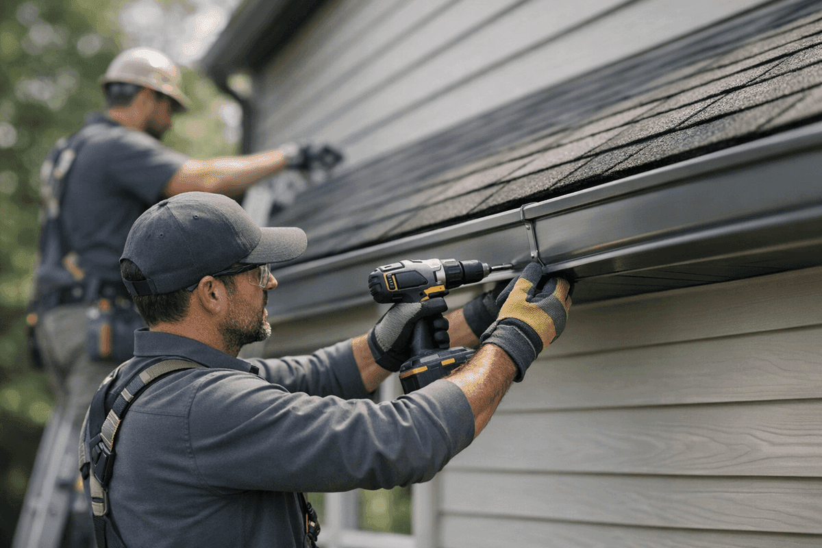 Gutter Repair service by J.B. Siding