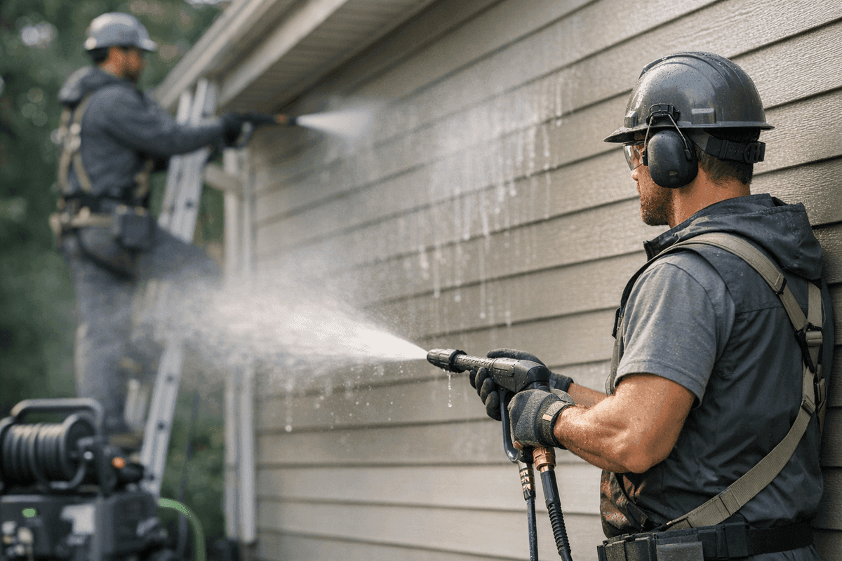 Siding Cleaning service by J.B. Siding