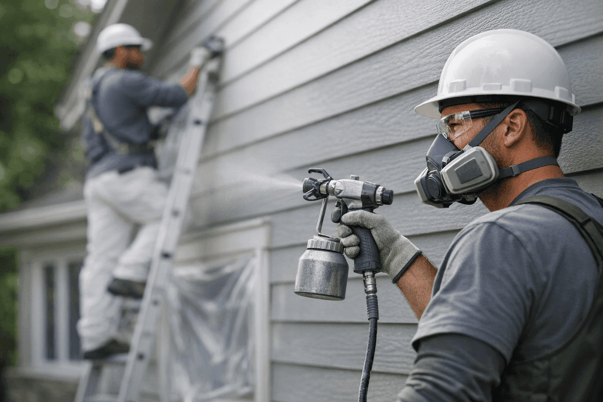 Siding Painting service by J.B. Siding