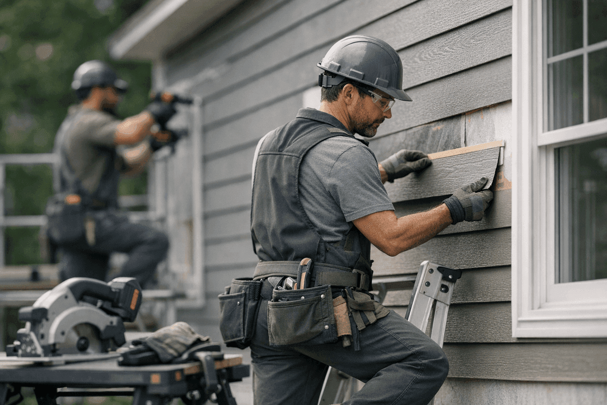 Siding Repair service by J.B. Siding