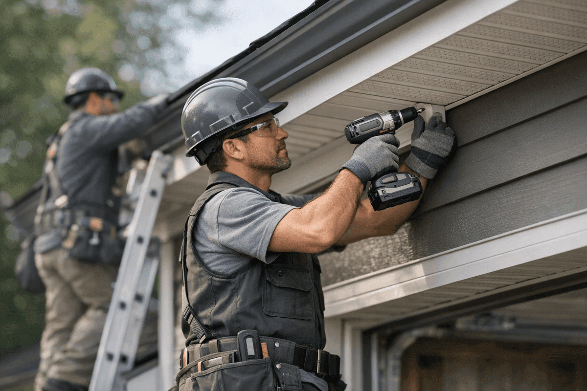 Soffit and Fascia Repair service by J.B. Siding