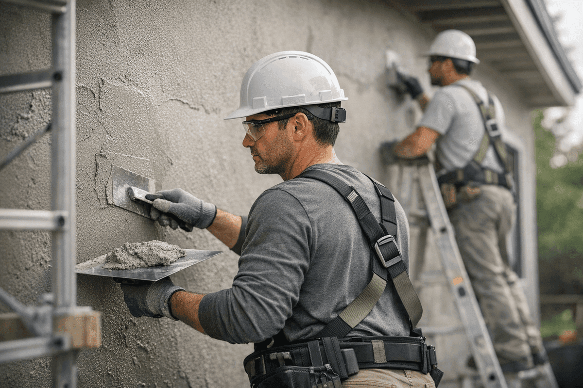 Stucco Siding Installation service by J.B. Siding