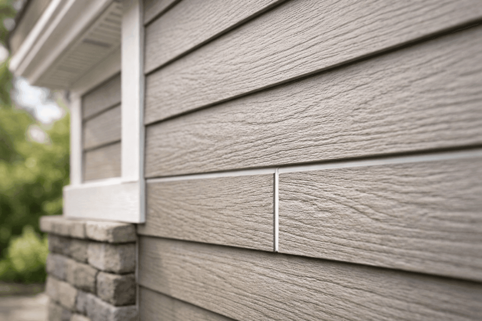 Close-up of pest-resistant siding and sealed joints